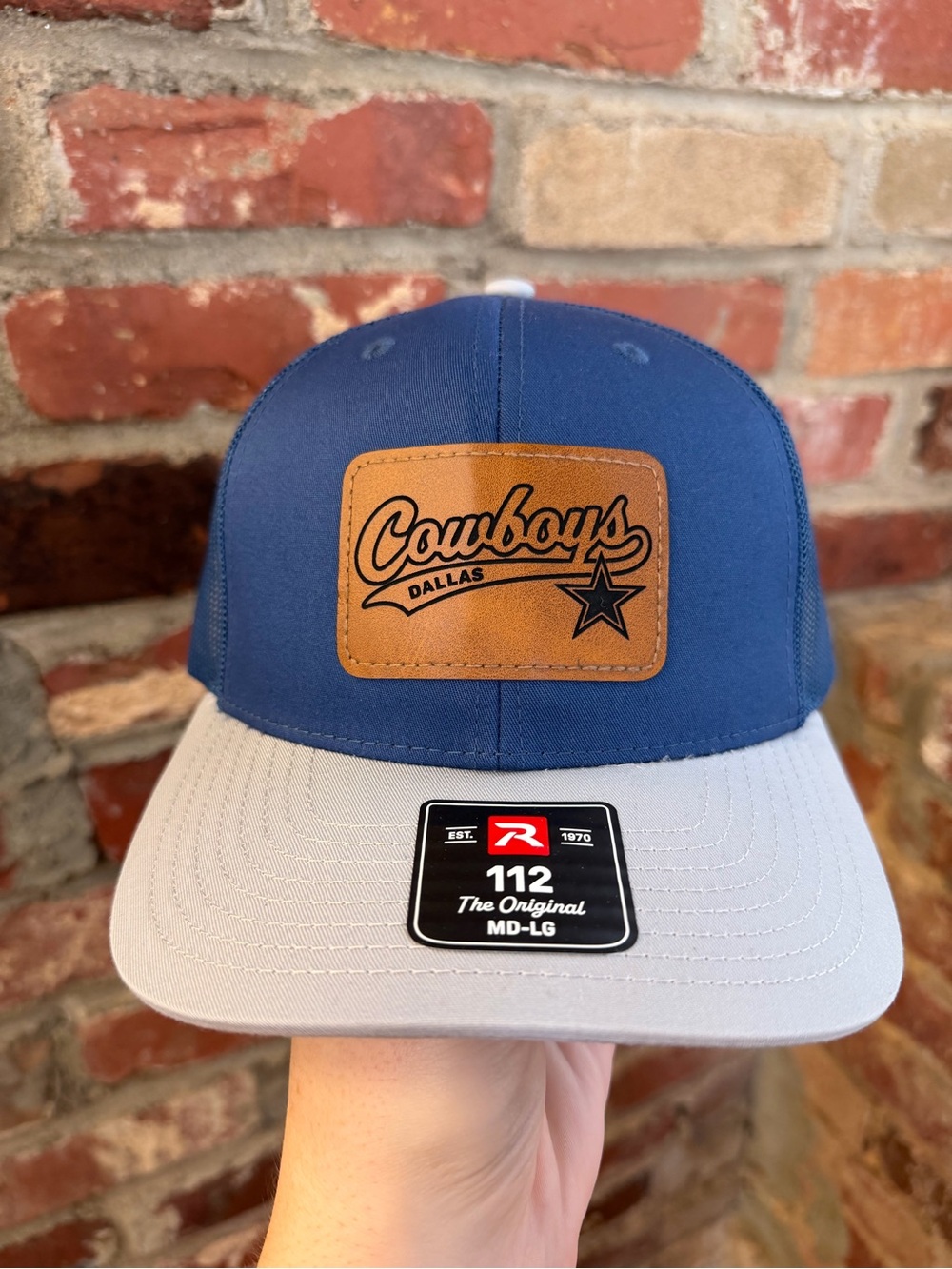 Dallas Cowboys Blue and Silver Richardson 112 SnapBack hat Brand New never worn